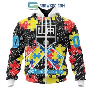 NHL Los Angeles Kings Puzzle Autism Awareness Personalized Hoodie T Shirt