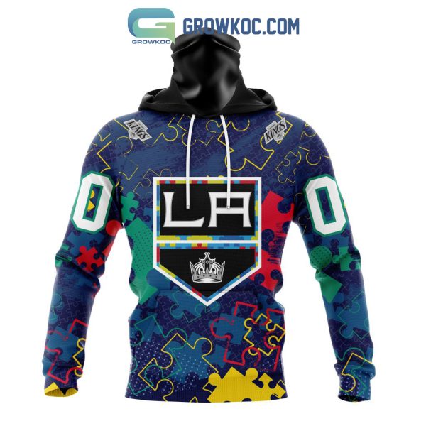 NHL Los Angeles Kings Puzzle Fearless Against Autism Awareness Hoodie T Shirt