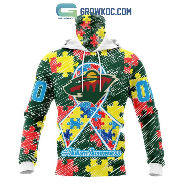 NHL Minnesota Wild Puzzle Autism Awareness Personalized Hoodie T Shirt