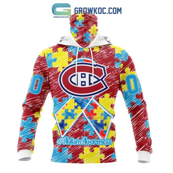 NHL Montreal Canadiens Puzzle Autism Awareness Personalized Hoodie T Shirt