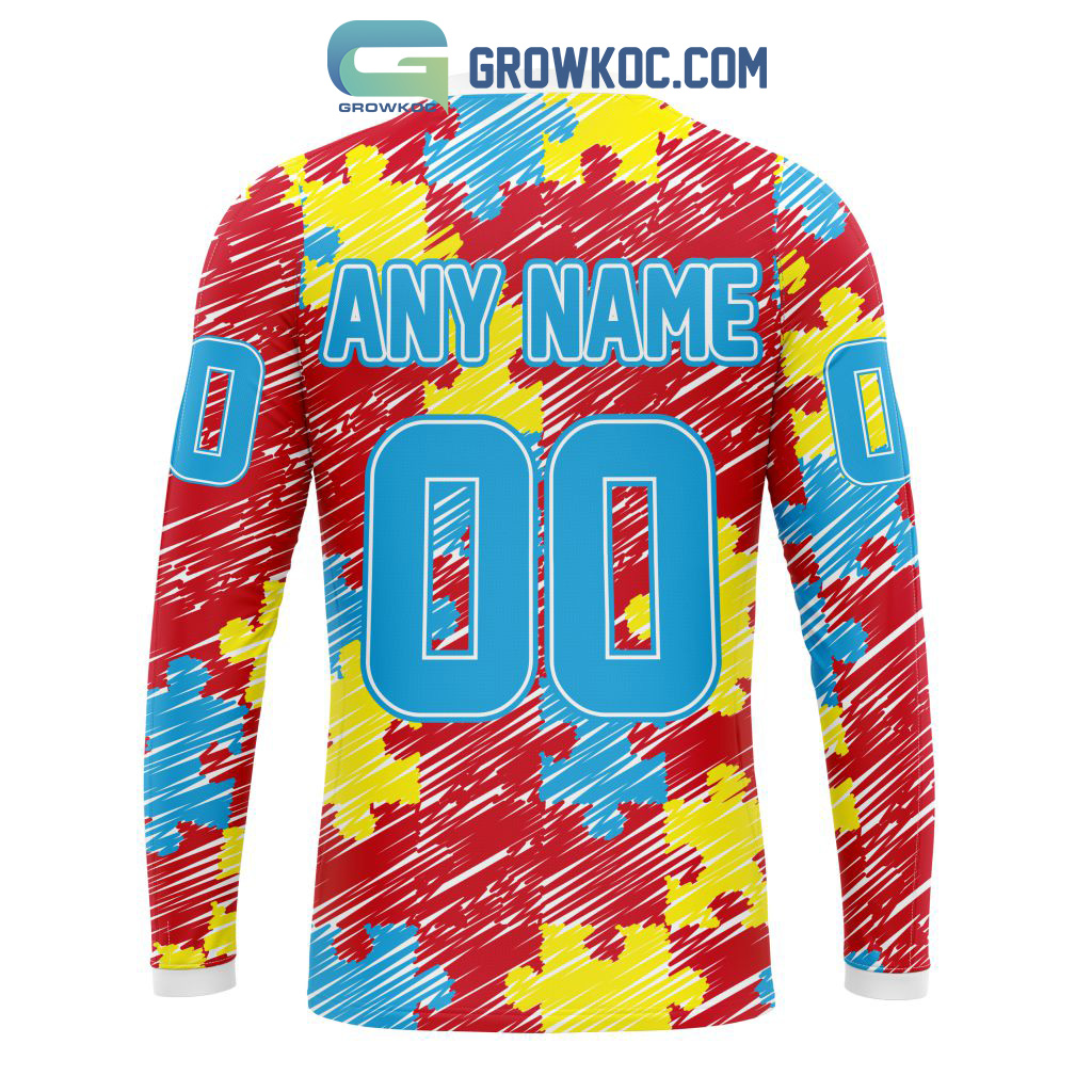 New Jersey Devils NHL Special Autism Awareness Design Hoodie T Shirt -  Growkoc