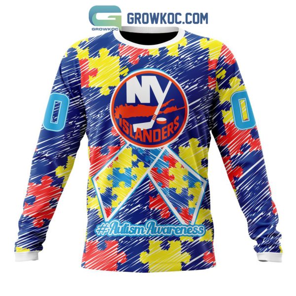NHL New York Islanders Puzzle Autism Awareness Personalized Hoodie T Shirt