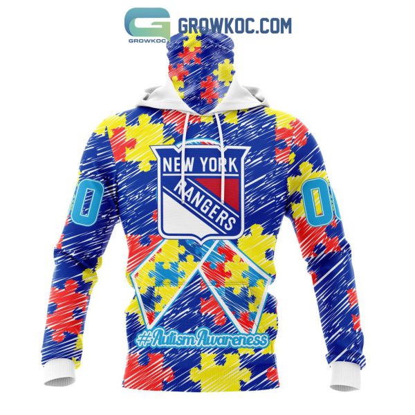 NHL New York Rangers Puzzle Autism Awareness Personalized Hoodie T Shirt