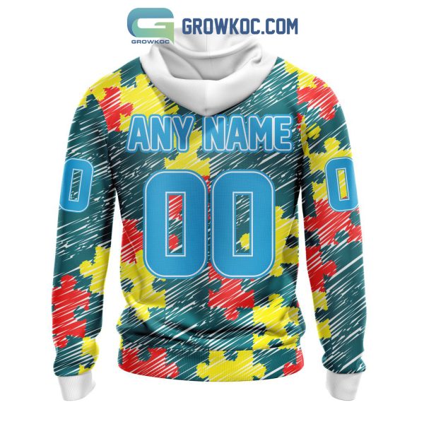 NHL San Jose Sharks Puzzle Autism Awareness Personalized Hoodie T Shirt