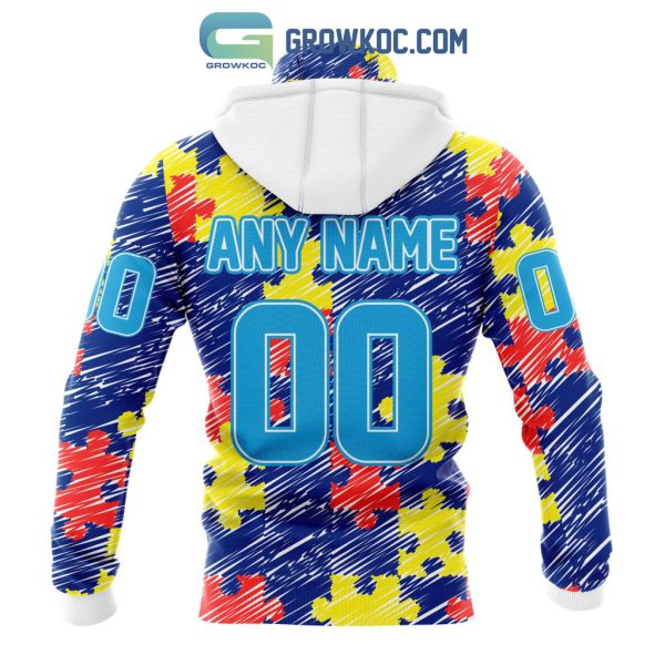 NHL St. Louis Blues Puzzle Autism Awareness Personalized Hoodie T Shirt