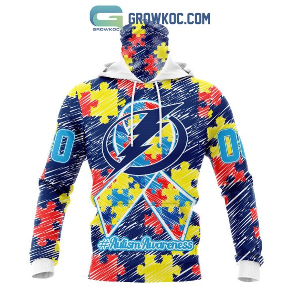 NHL Tampa Bay Lightning Puzzle Autism Awareness Personalized Hoodie T Shirt