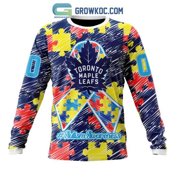NHL Toronto Maple Leafs Puzzle Autism Awareness Personalized Hoodie T Shirt