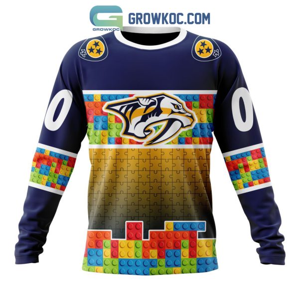 Nashville Predators NHL Special Autism Awareness Design Hoodie T Shirt