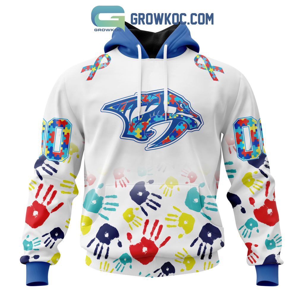 Nashville Predators NHL Special Autism Awareness Design Hoodie T Shirt -  Growkoc
