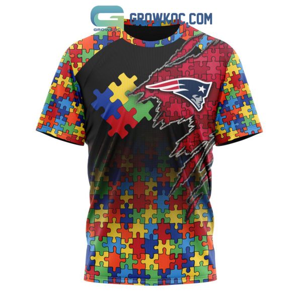 New England Patriots NFL Special Autism Awareness Design Hoodie T Shirt