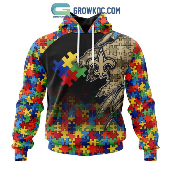 New Orleans Saints NFL Special Autism Awareness Design Hoodie T Shirt