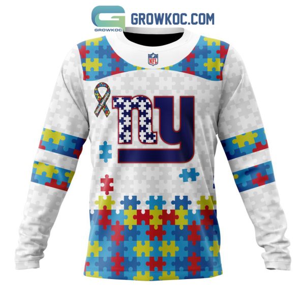 New York Giants NFL Autism Awareness Personalized Hoodie T Shirt