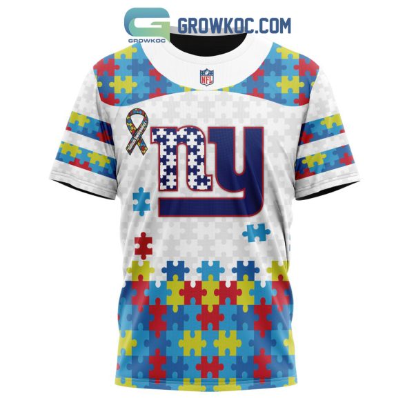 New York Giants NFL Autism Awareness Personalized Hoodie T Shirt