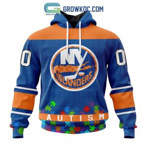 New York Islanders NHL Special Unisex Kits Hockey Fights Against Autism Hoodie T Shirt