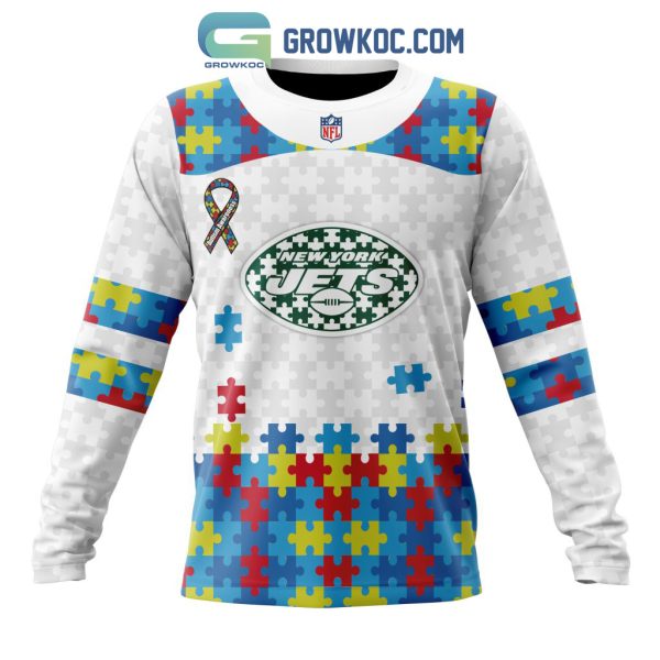 New York Jets NFL Autism Awareness Personalized Hoodie T Shirt