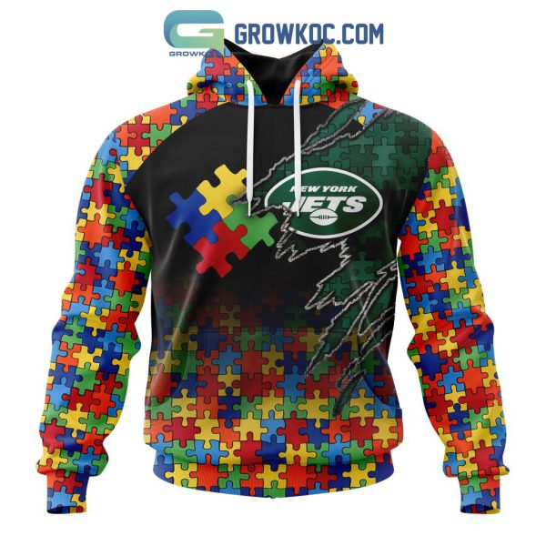 New York Jets NFL Special Autism Awareness Design Hoodie T Shirt