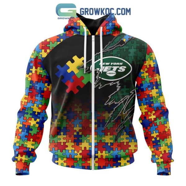 New York Jets NFL Special Autism Awareness Design Hoodie T Shirt