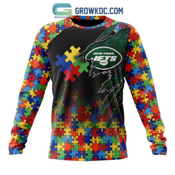 New York Jets NFL Special Autism Awareness Design Hoodie T Shirt