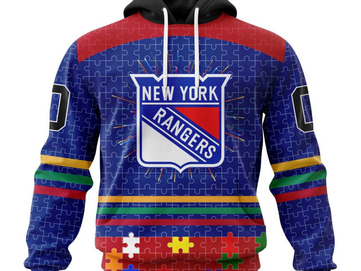 New York Rangers NHL Special Autism Awareness Design Hoodie T Shirt -  Growkoc