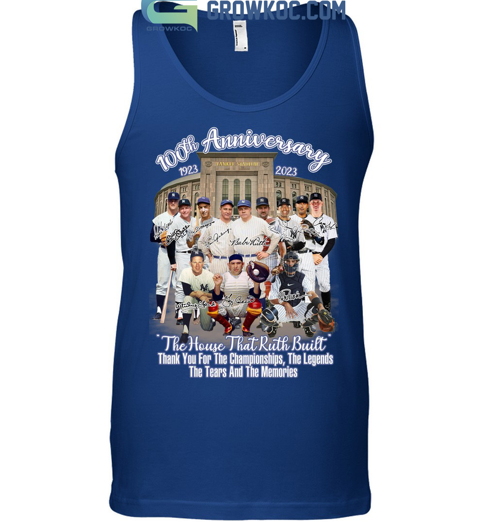 Official 100th anniversary 1923 2023 mlb yankee stadium T-shirt, hoodie,  tank top, sweater and long sleeve t-shirt