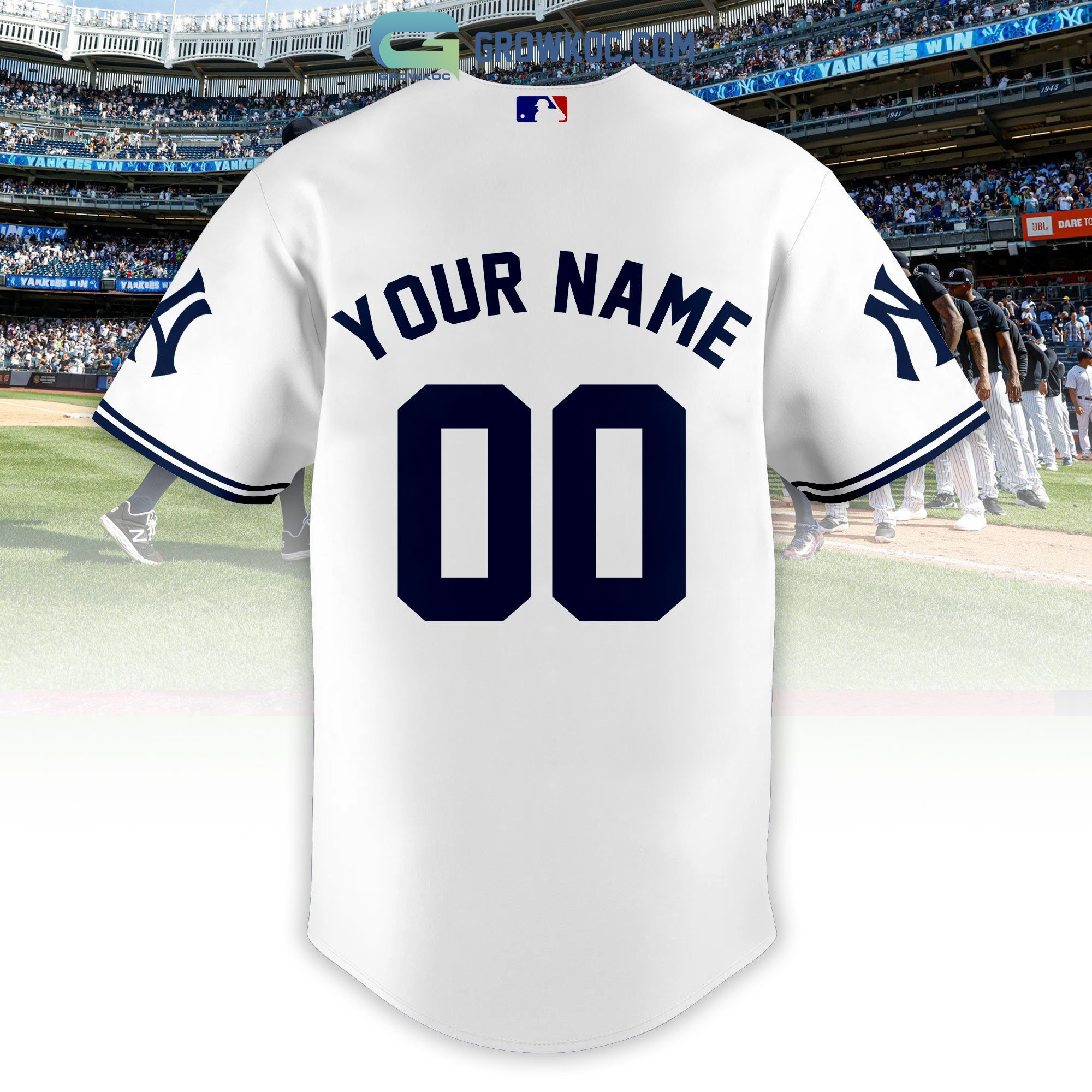 New York Yankees Custom Name & Number Baseball Jersey Best Gift For Men And  Women