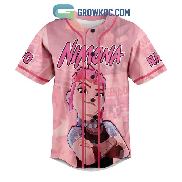 Nimona Let’s Break Stuff Personalized Baseball Jersey