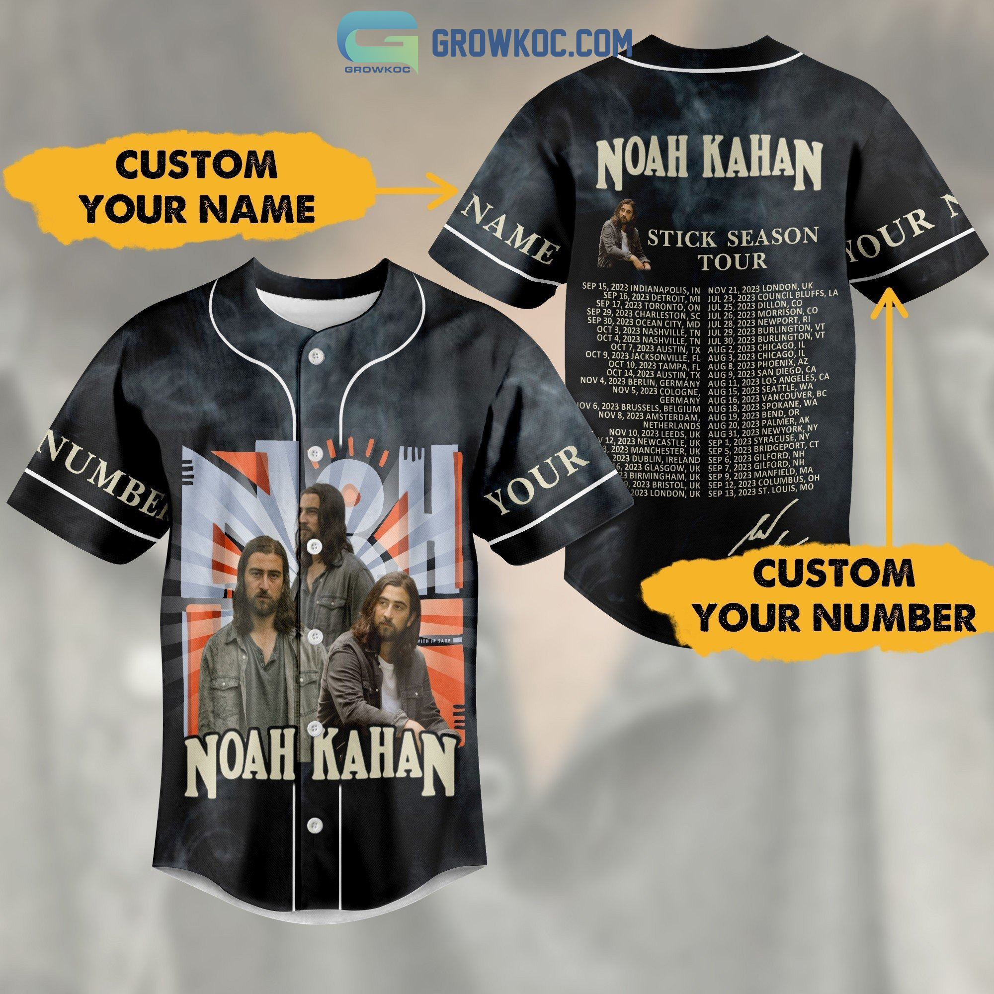 Noah Kahan Everywhere Everything 2023 Tour T-Shirt