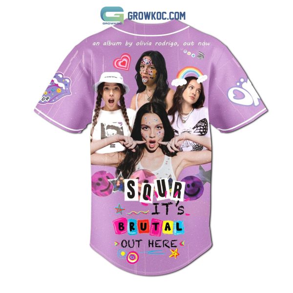 Olivia Rodrigo Sour It’s Brutal Out Here Personalized Baseball Jersey
