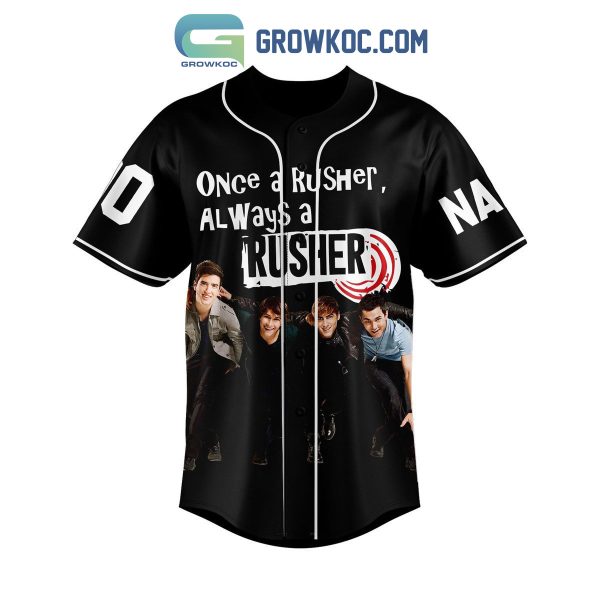 Once A Rusher Always A Rusher Personalized Baseball Jersey