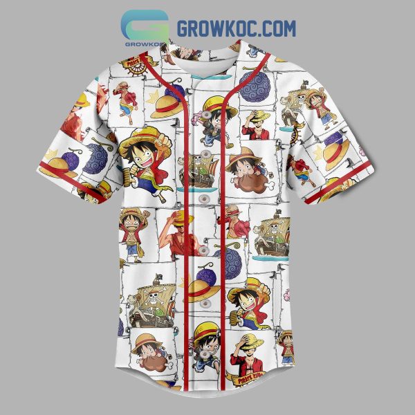 One Piece Anime Cartoon Baseball Jersey