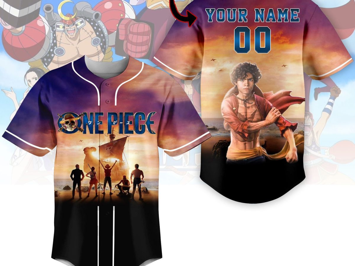 One Piece I'm Gonna Be The King Of The Pirates Personalized Baseball Jersey  - Growkoc