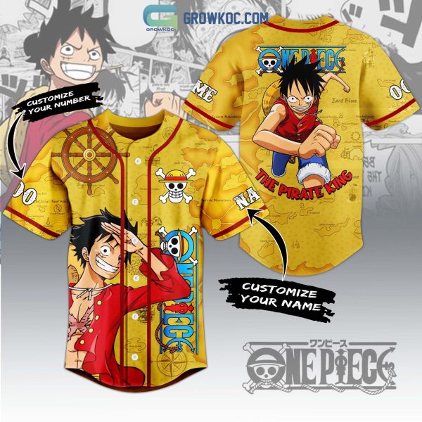 One Piece The Pirate King Personalized Baseball Jersey