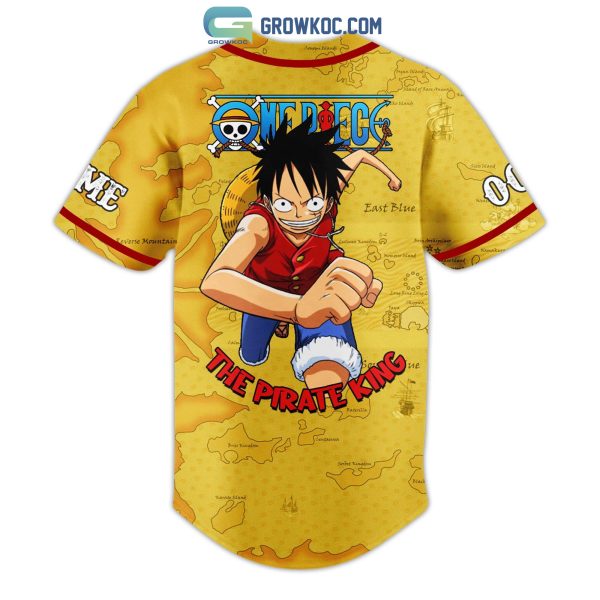 One Piece The Pirate King Personalized Baseball Jersey