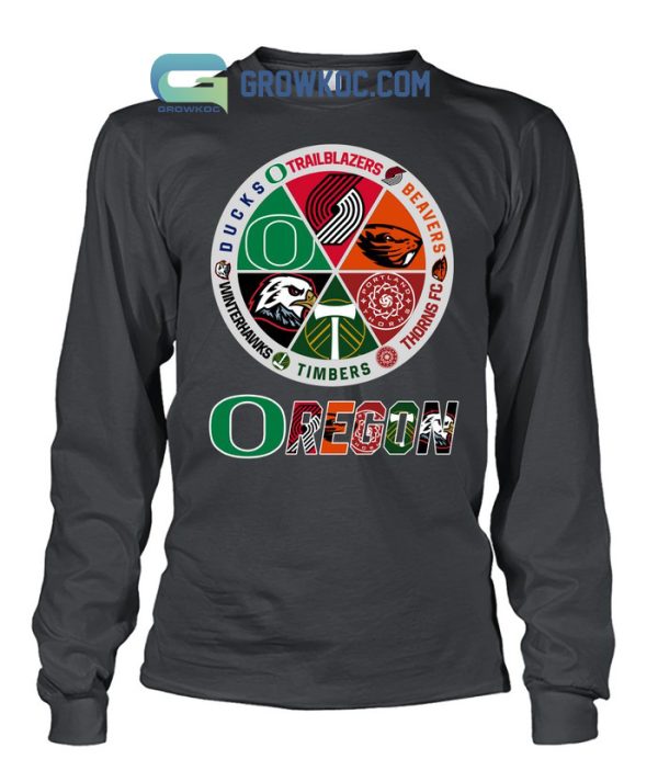 Oregon Ducks Trailblazers Beavers Thorns FC Timbers Winterhawks T Shirt