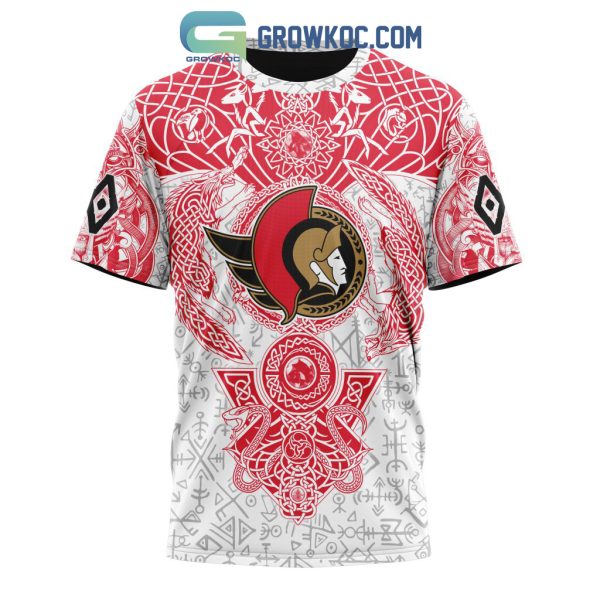 Ottawa Senators NHL Special Norse Viking Symbols Hoodie T Shirt