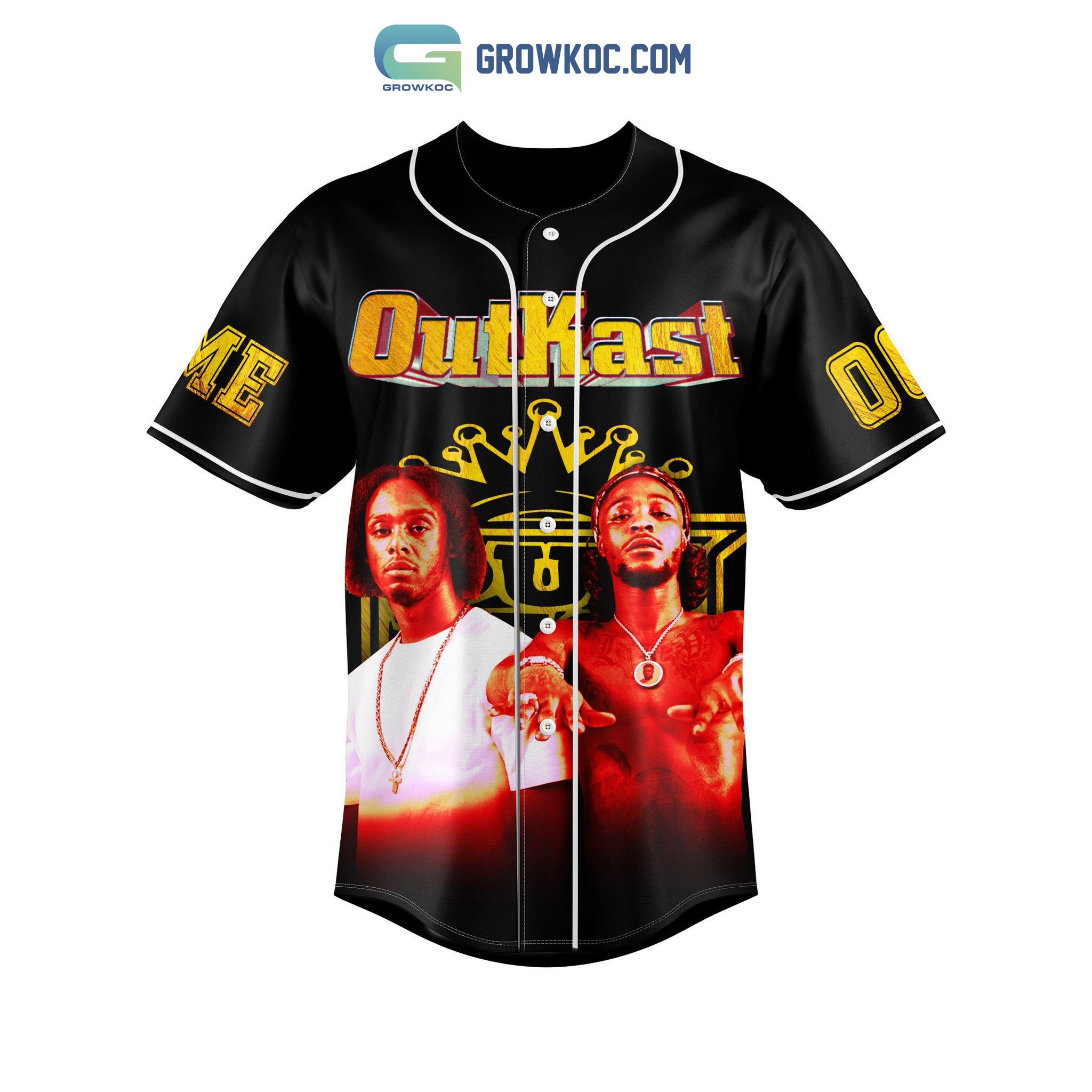 Outkast Hip Hop Band Personalized Baseball Jersey - Growkoc