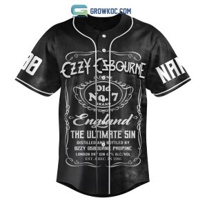 Ozzy Osbourne Now The Feeling Is Dead Personalized Baseball Jersey