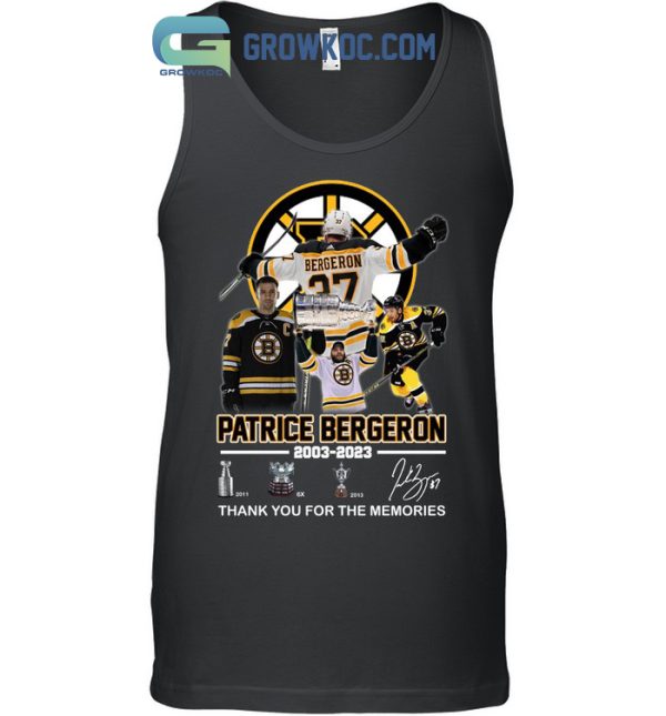 Patrice Bergeron 2003 2023 Memories T Shirt