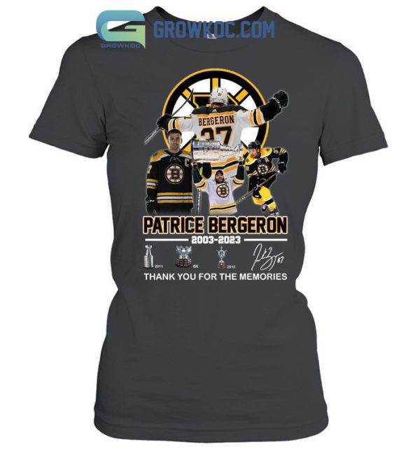 Patrice Bergeron 2003 2023 Memories T Shirt