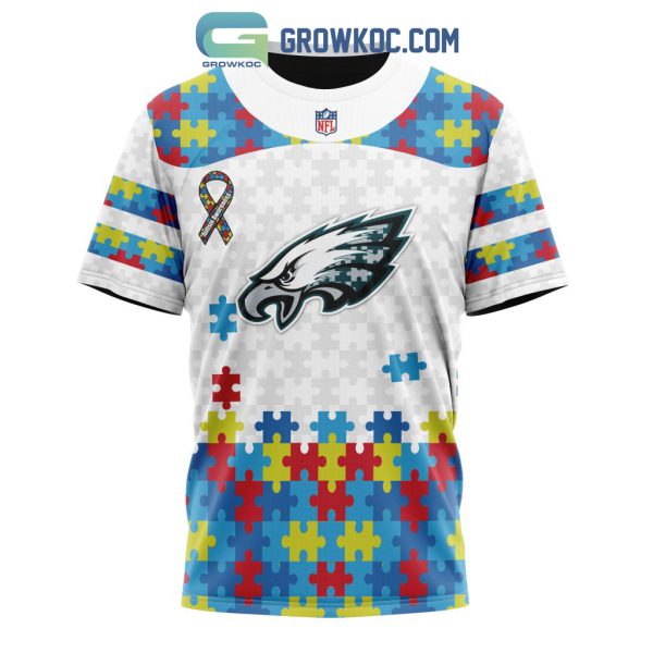 Philadelphia Eagles NFL Autism Awareness Personalized Hoodie T Shirt