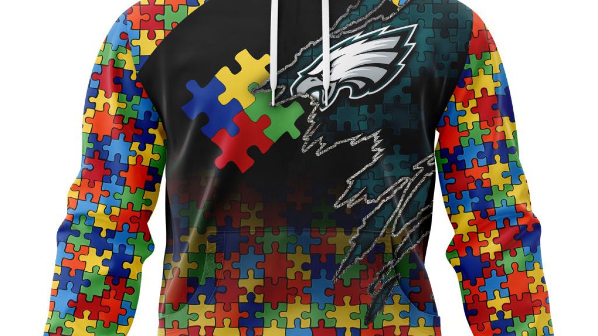 Philadelphia Eagles NFL Christmas Personalized Hoodie Zipper Fleece Jacket  - Growkoc