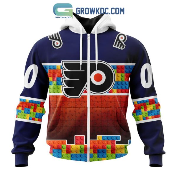 Philadelphia Flyers NHL Special Autism Awareness Design Hoodie T Shirt