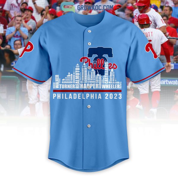 Philadelphia Phillies City Champions Best Team Personalized Light Blue Design Baseball Jersey