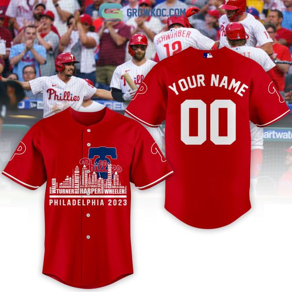 Philadelphia Phillies City Champions Best Team Personalized Red Design Baseball Jersey