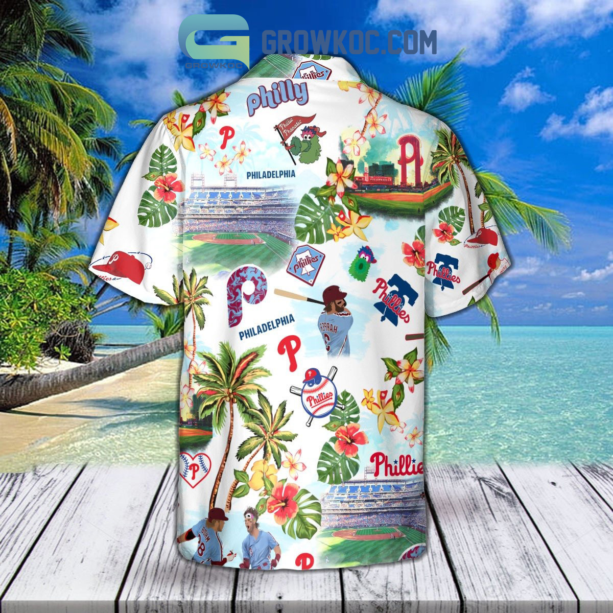 Philadelphia Phillies Funny Hawaiian Shirt - Growkoc