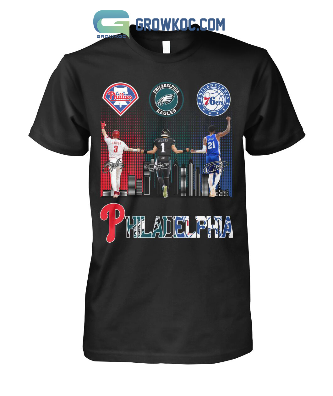 Philadelphia Phillies Harper Eageles Hurts And 76ers Embiid T