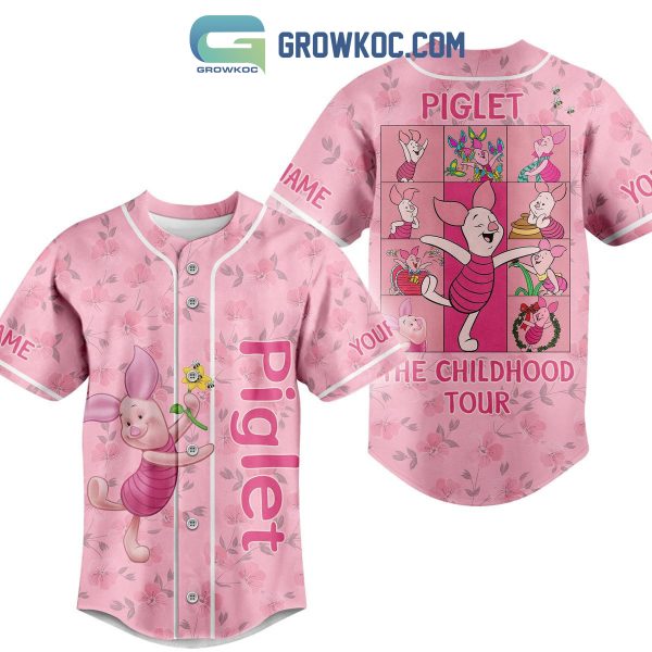 Piglet The Childhood Tour Personalized Baseball Jersey