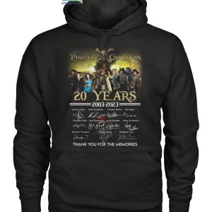 Pirates Caribbean 20 Years 2003 2023 Memories T Shirt