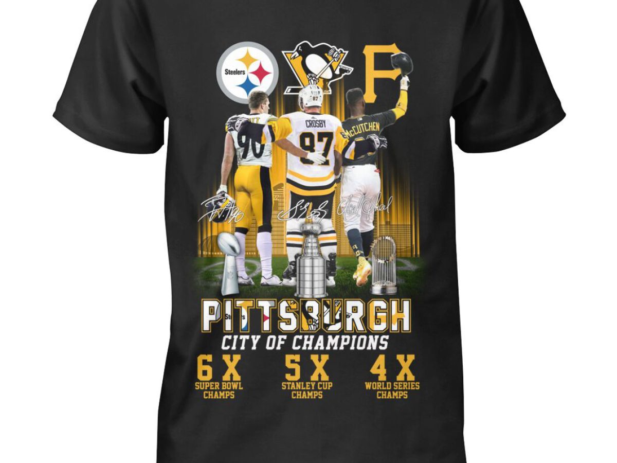 Pittsburgh City Of Champions Steelers Penguins Pirates Shirt