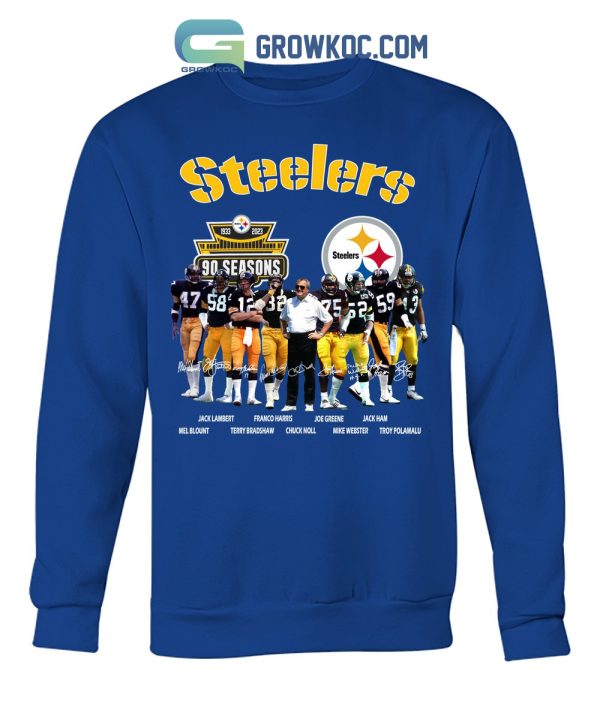Pittsburgh Steelers 90 Season 1933 2023 Memories T Shirt
